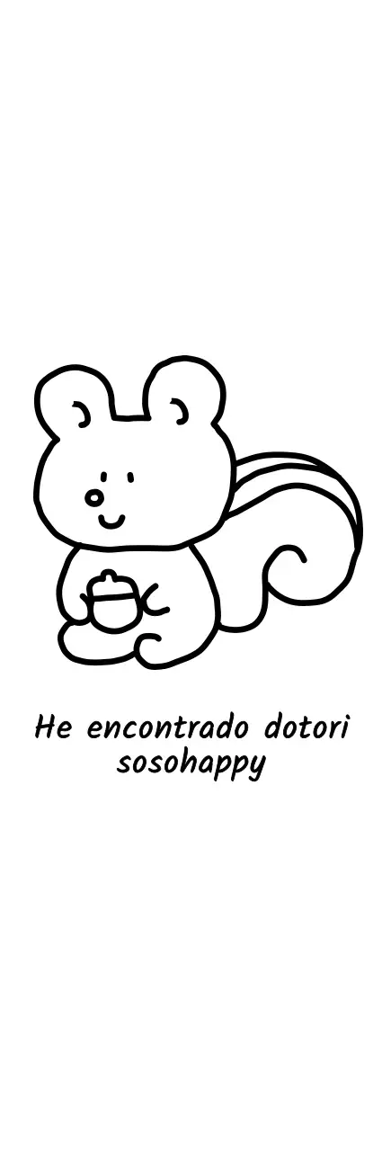 Simpática mercancía con una ardilla negra ilustración lineal