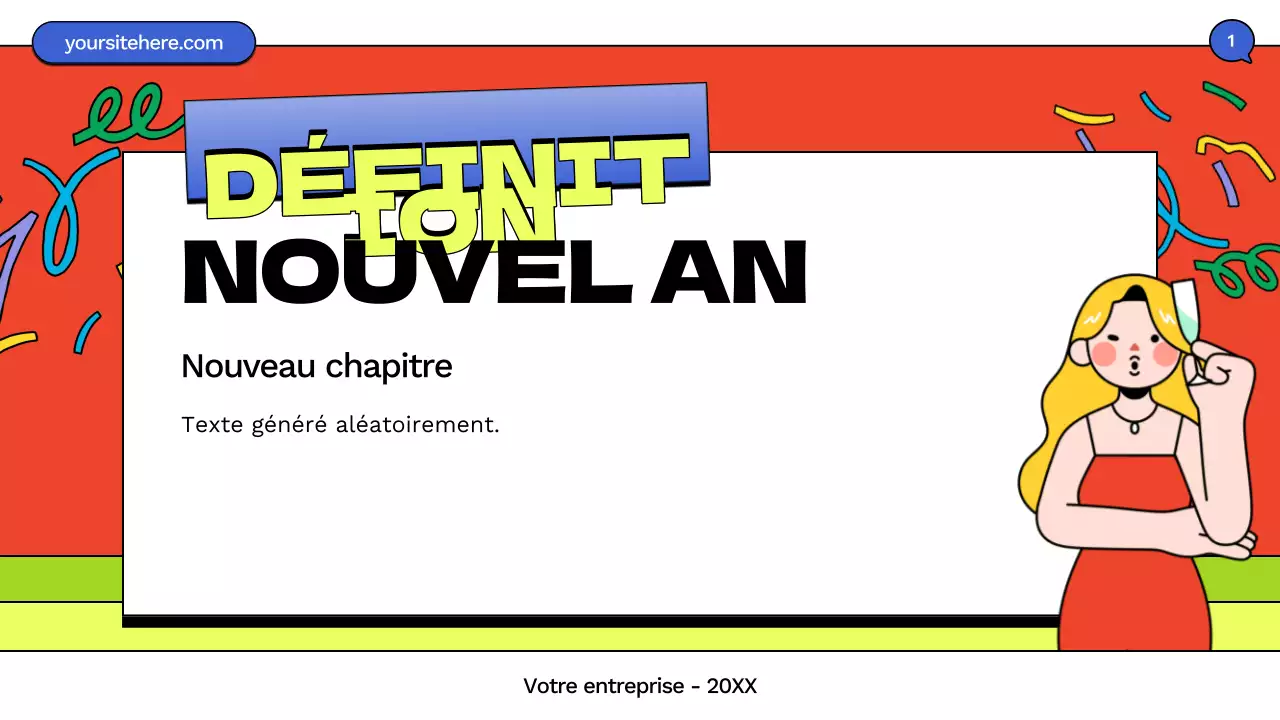 présentation de la bande dessinée bleue pour le nouvel an