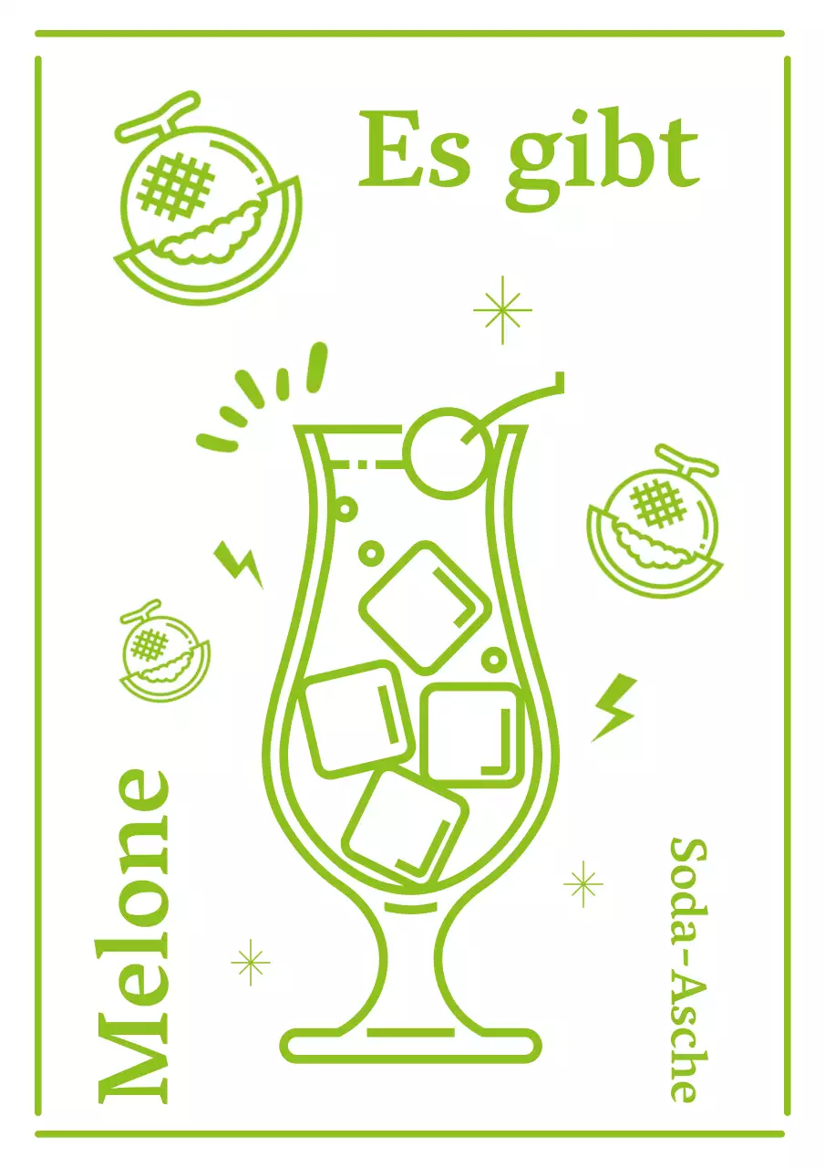 MeronSoda-Veranstaltungen mit lindgrünen Linien