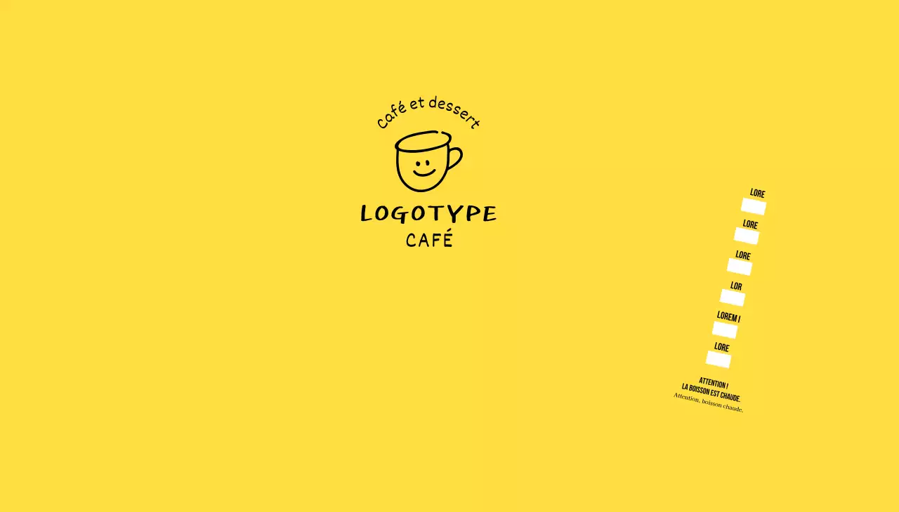 Illustration jaune dessinée à la main