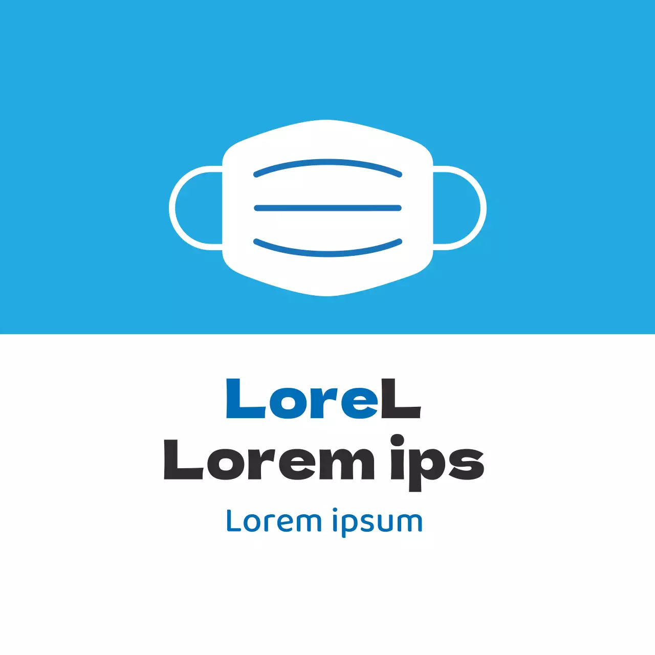 Comment porter un masque corona illustré bleu