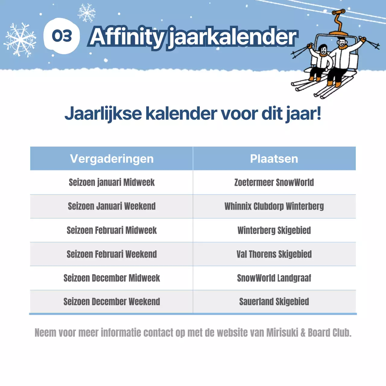 Hoe verander je je skiclub voor de feestdagen in lichtblauwNieuws