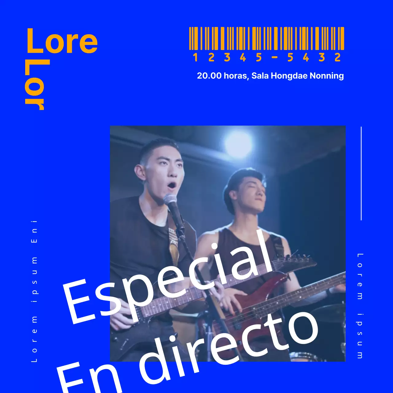 Promocione su concierto
