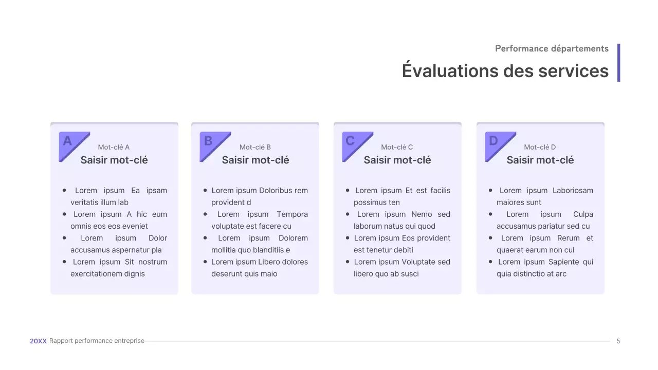 Kit de présentation d'entreprise violet, concept UI tridimensionnel