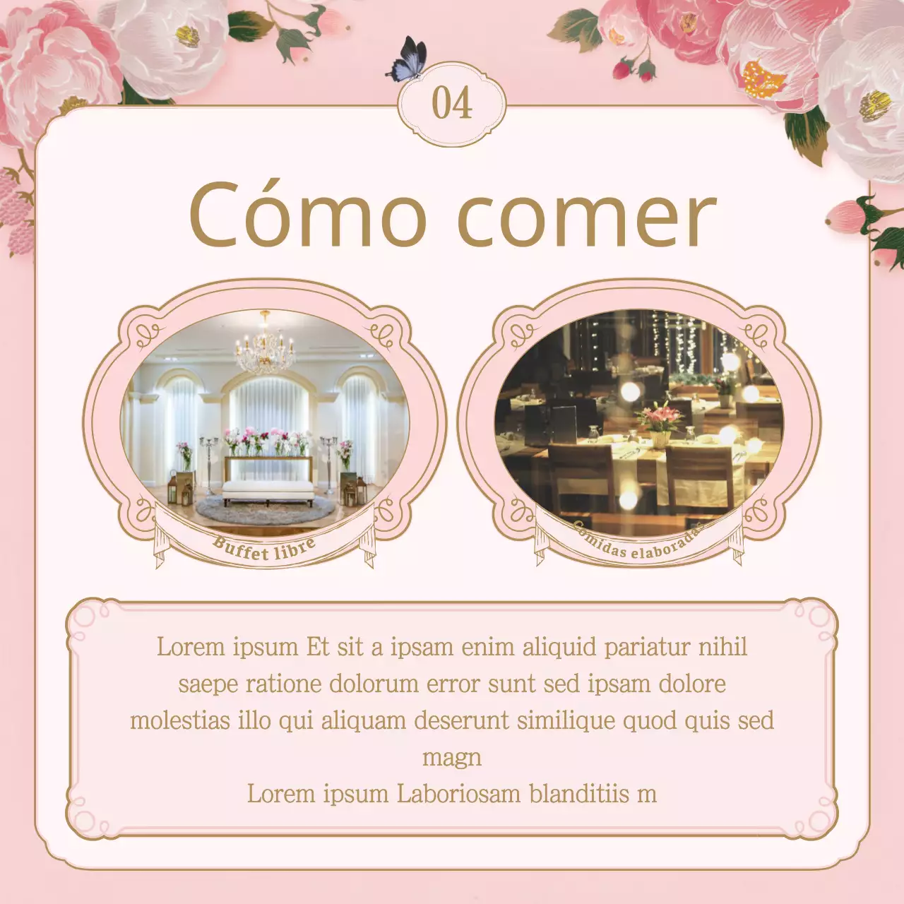 Lista de control del lugar de celebración de una boda con ilustraciones florales primaverales en rosa y beige