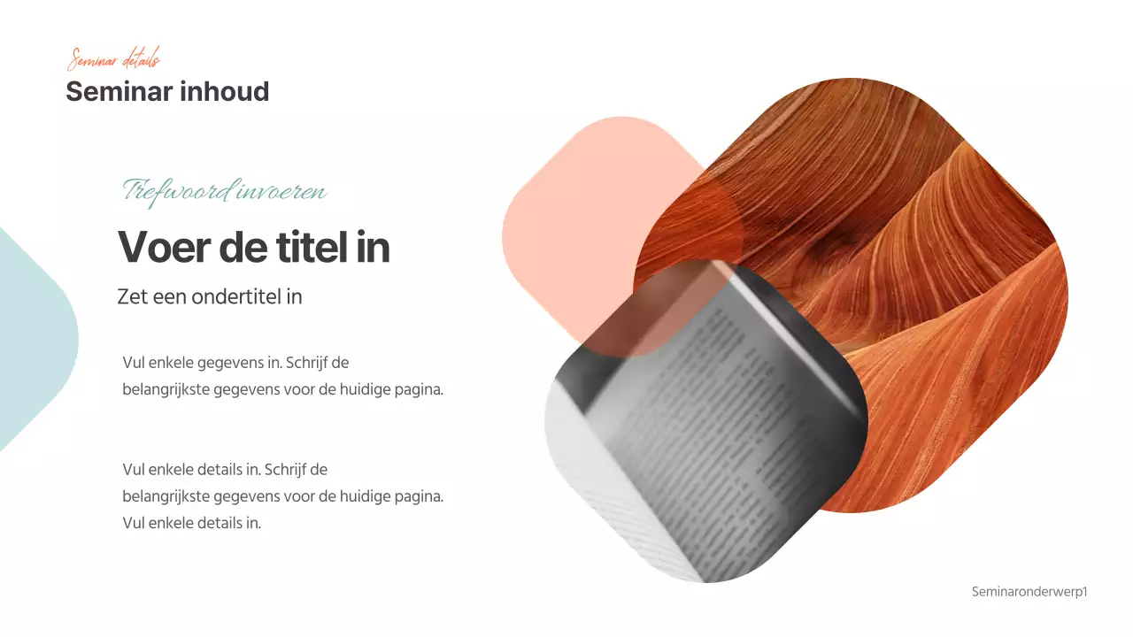 Presentaties voor seminars