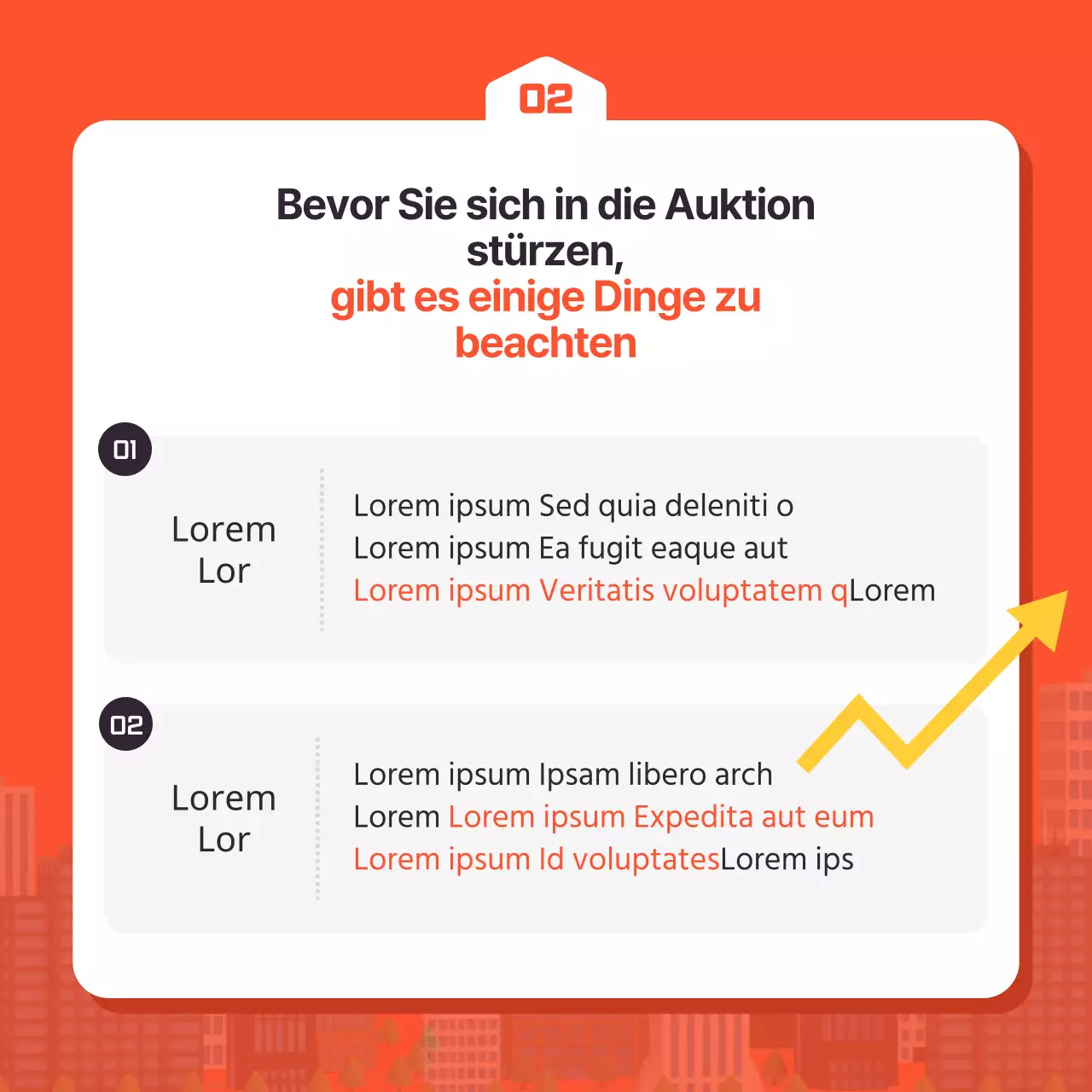 Mehrfarbige Auktion Investitionsgüter