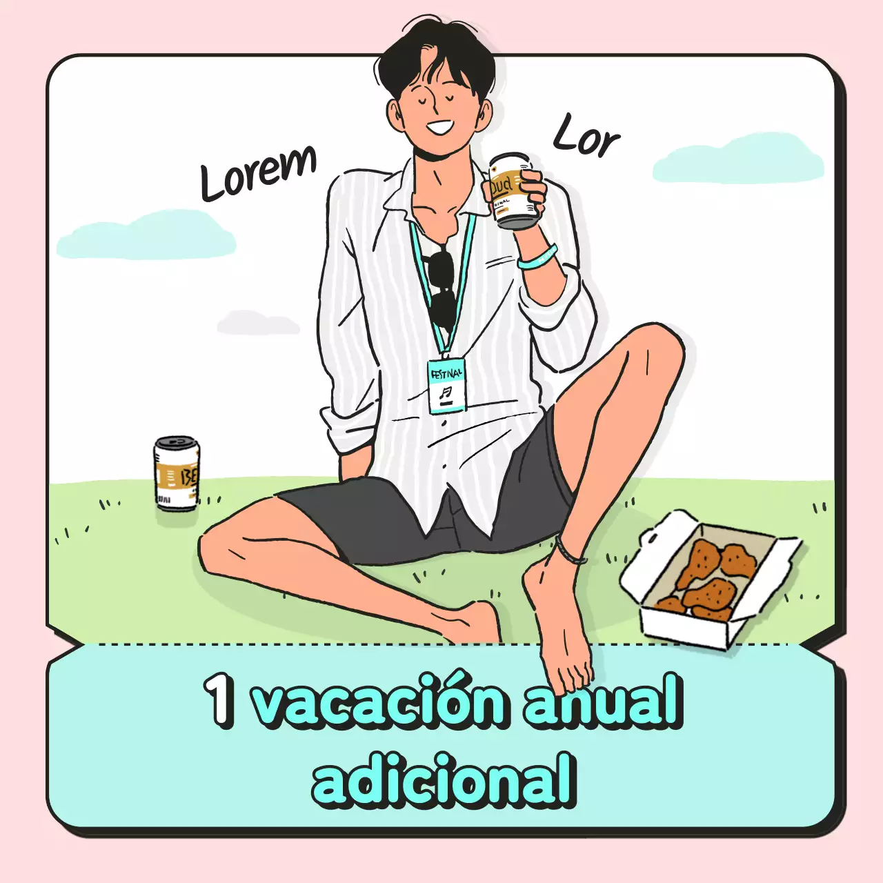 Concepto de cupón de oficinista rosa y menta