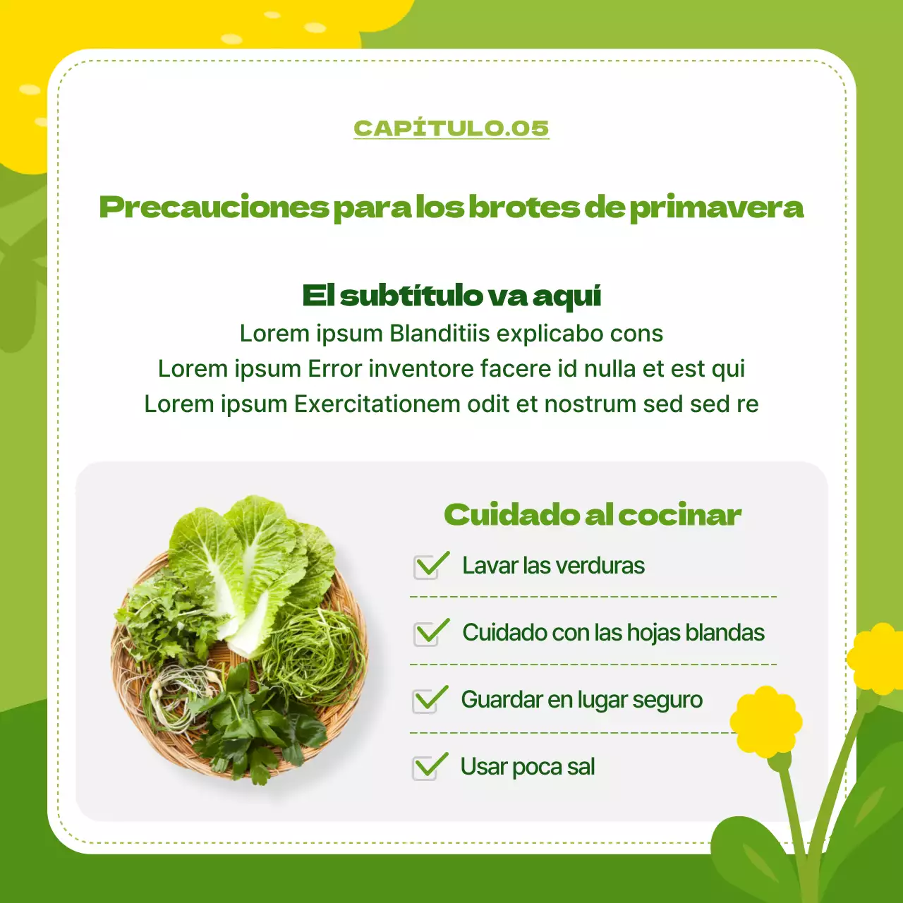 Flores primaverales brillantes en chartreuse y rosa