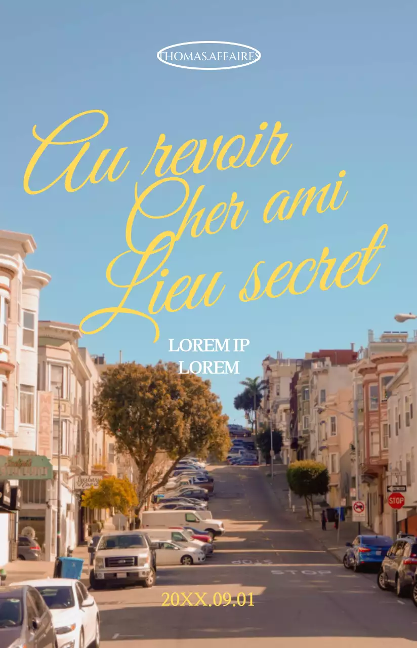 Affiches de films mettant en exergue des citations de films émotionnels dans des couleurs sourdes