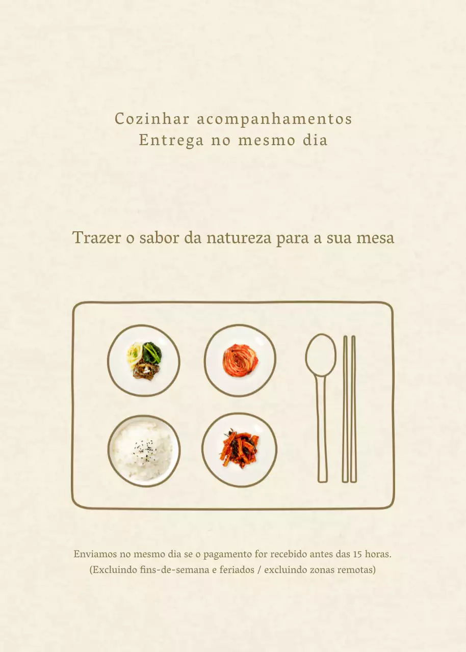 Acompanhamentos elegantes sobre um fundo begeEntrega no dia da entrega