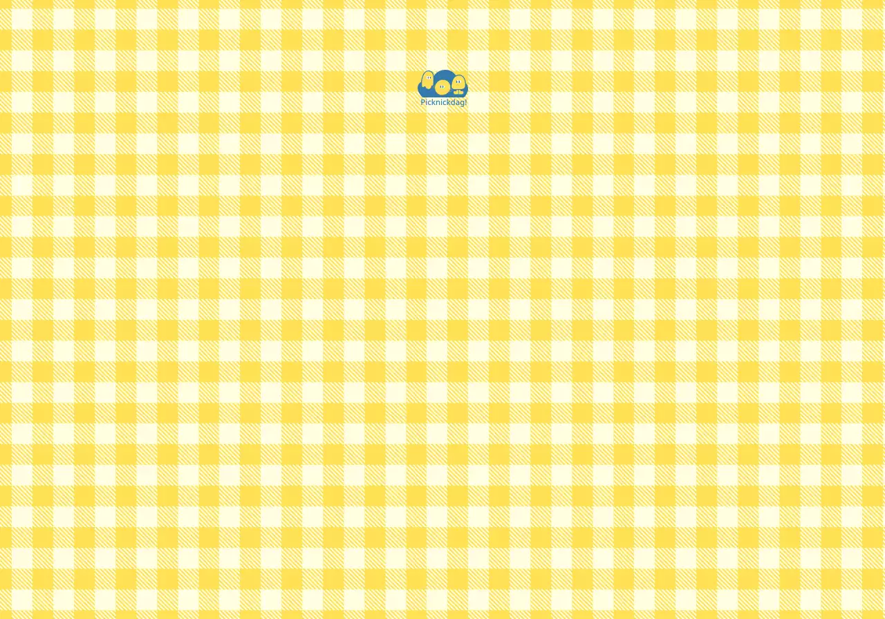 Gepersonaliseerde merchandise met gele en blauwe krijtpatronen en schattige karakterillustraties