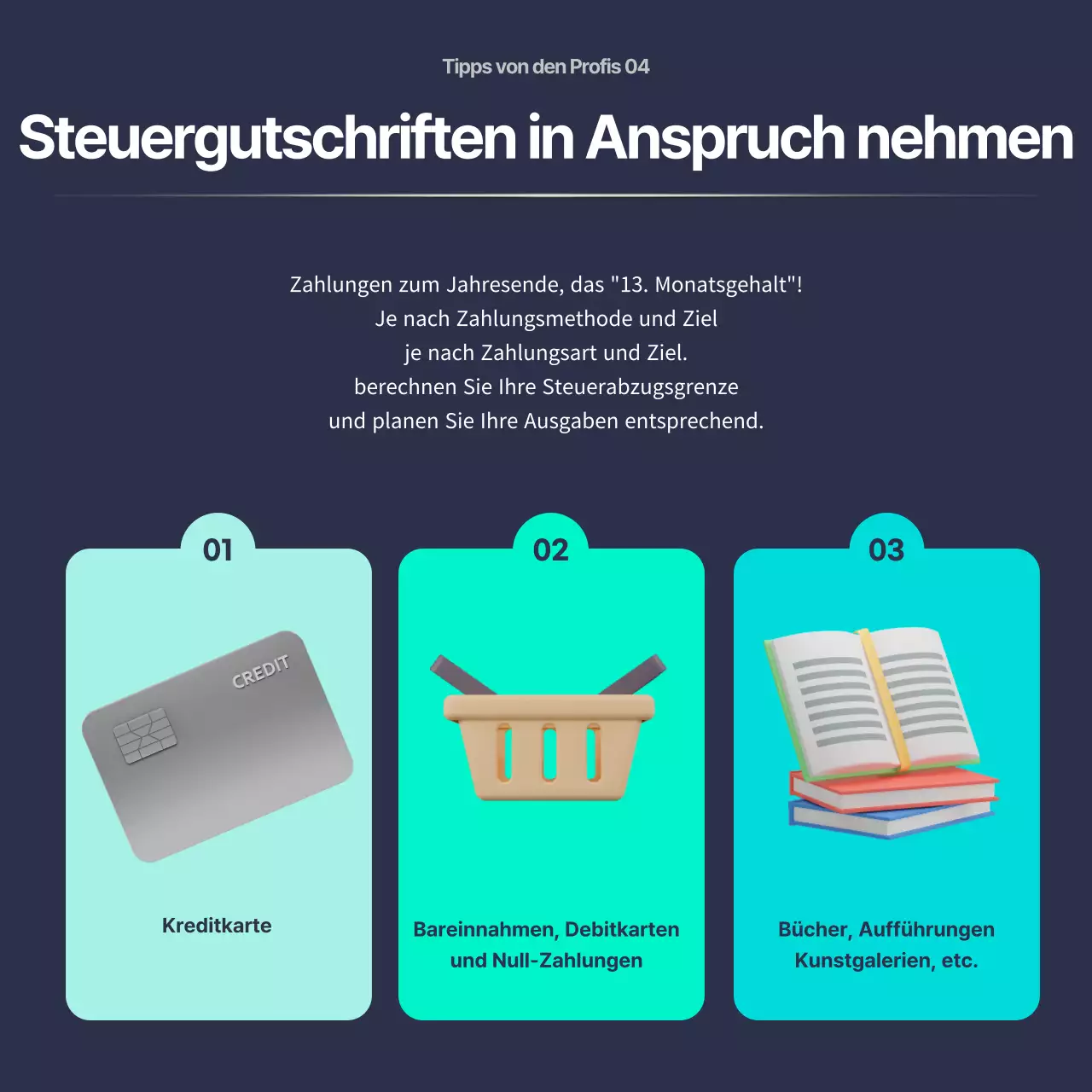 Navy Mint Neat Social Anfänger Finanzielle Bildung CardNews