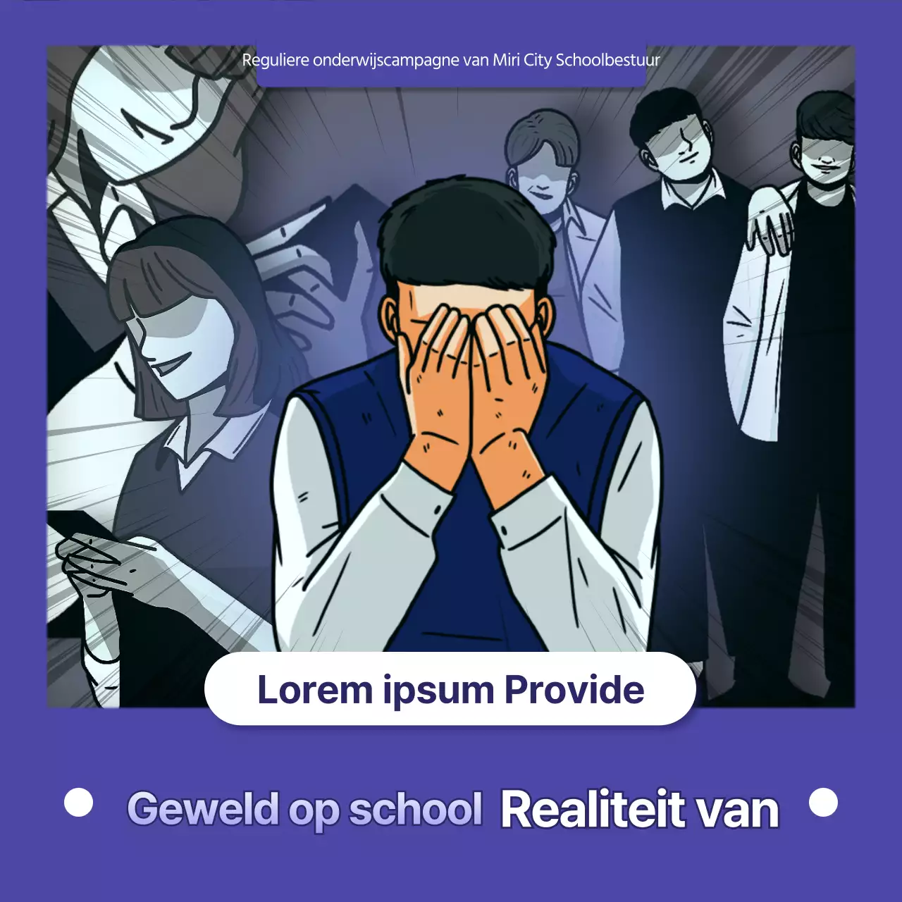 Een campagne voor sociale doelen met een blauwe twist