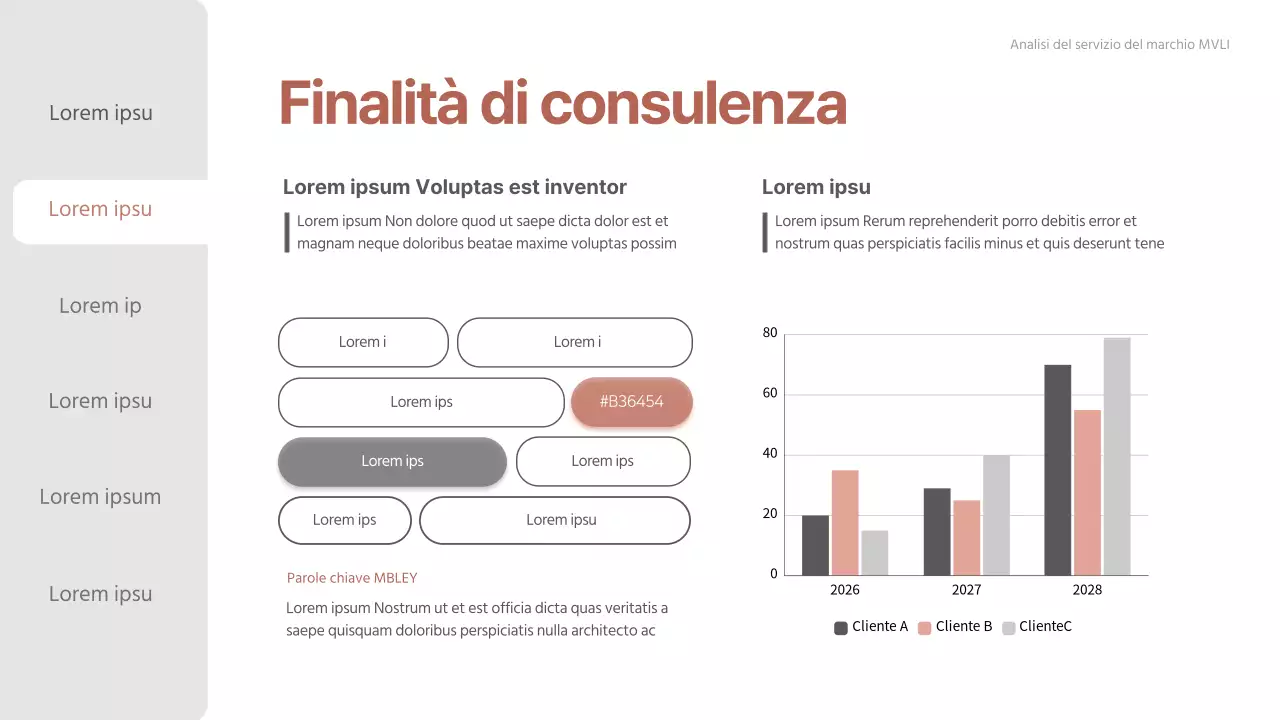 Rapporto di consulenza pulito rosa-beige sfumato