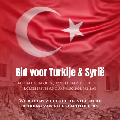 Rode emotionele condoleance bij aardbeving