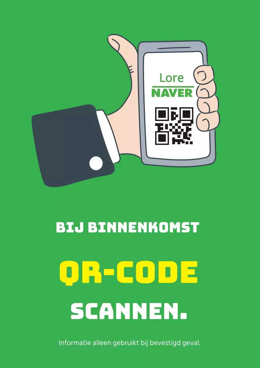 Groene illustratie schoon coronavirus sign-in label