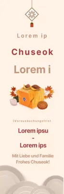 Traditionelles Obon-Geschenkset-Banner