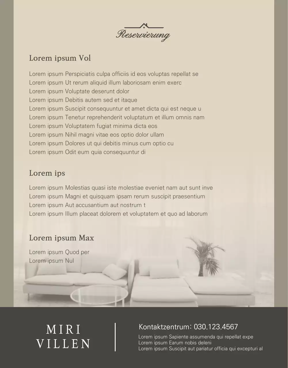 Wie buche ich eine fotogene Pension in Braun und Beige?