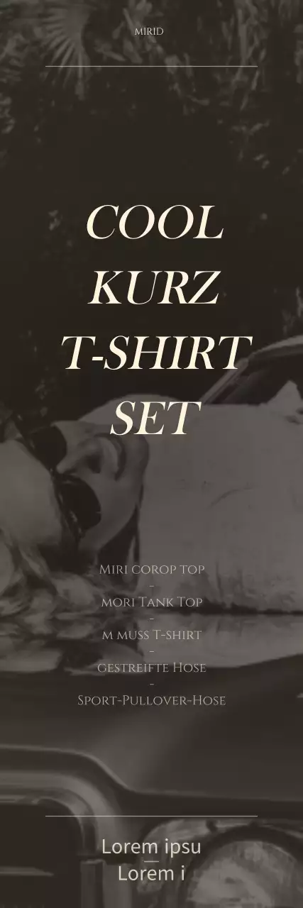 Ein einfaches Verkaufskonzept in Braun und Hellgelb