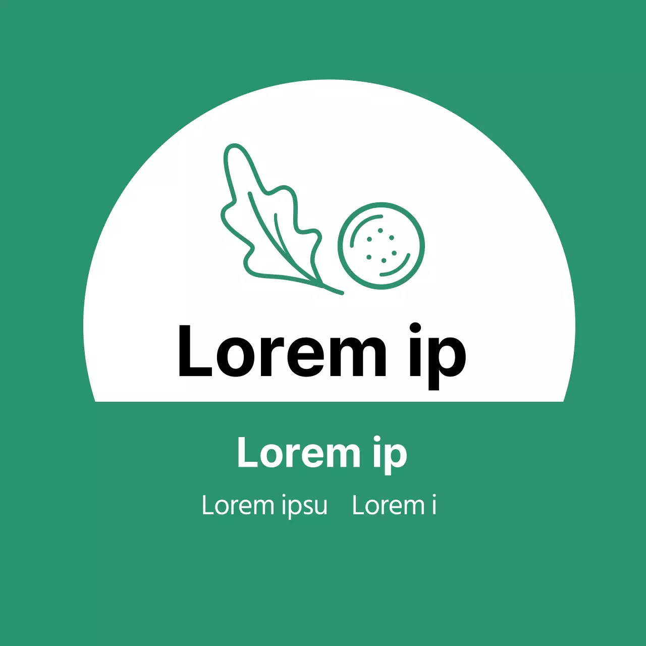 Groene illustratie schoon restaurant salade kimbap promotie label