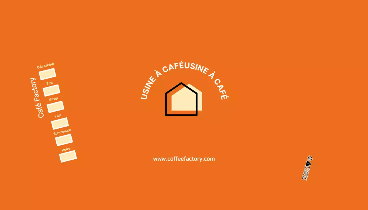 Gobelets en papier orange pour cafés modernes