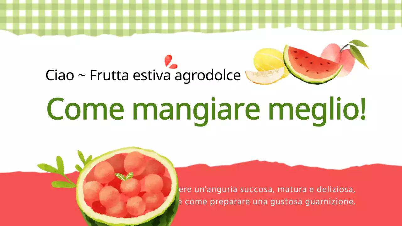 Verde lime multicolore illustrazione carina frutta di stagione estiva Come mangiare meglio YouTube thumbnail