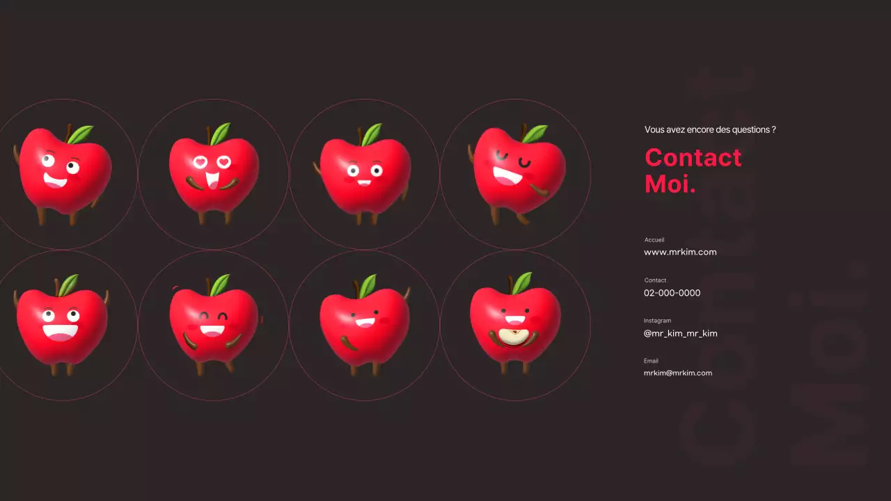 Thème de stratégie de marque personnelle avec fond noir et accents rose vif