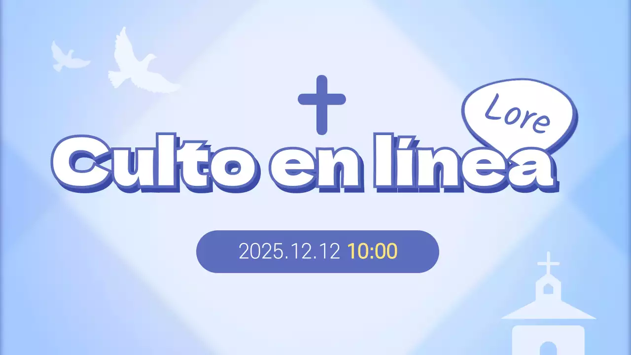 Blue Neat Preescolar Juventud Adoración en línea