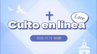 Blue Neat Preescolar Juventud Adoración en línea