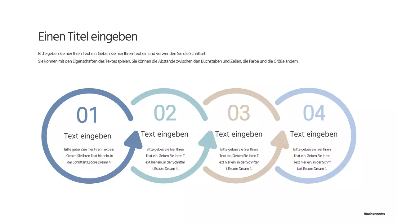 Eine einfache Konzept-Agenda in Pastellfarben