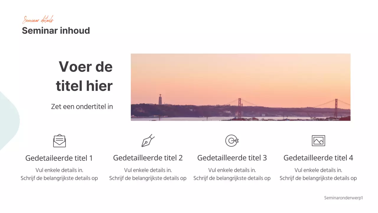 Presentaties voor seminars
