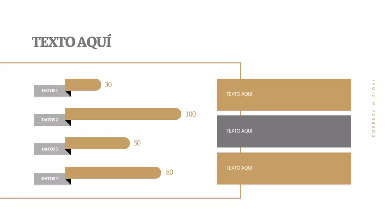 Un gráfico conceptual sencillo en gris y marrón
