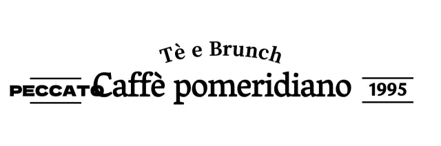 Nome dell'attività di caffetteria con testo semplice ed emozionale in nero