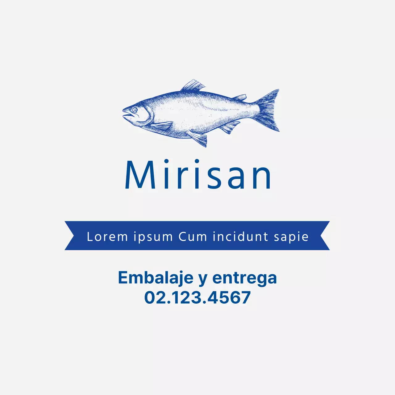 Ilustración azul pescadero limpio