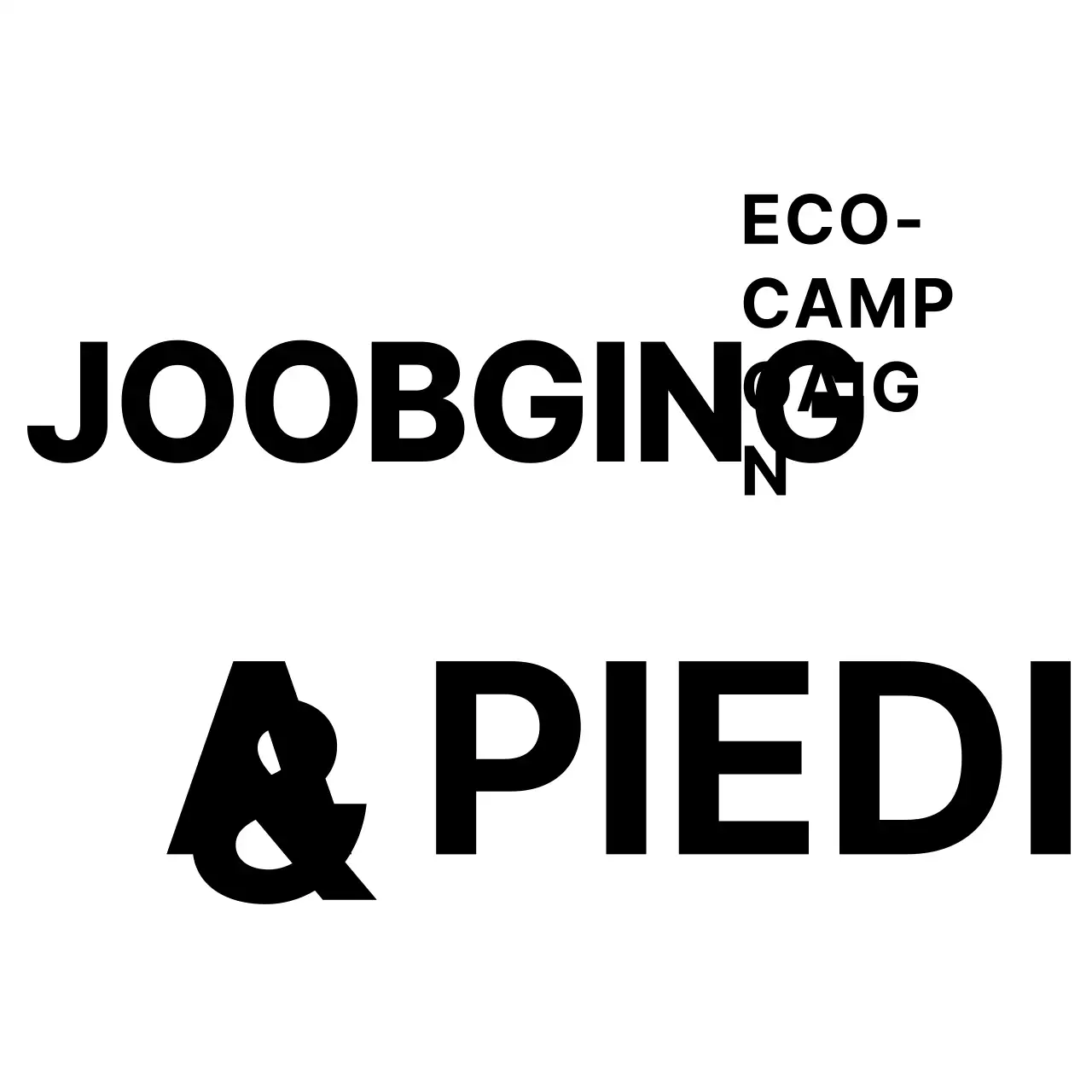 Personaggio nero ed ecologico della campagna e souvenir con il nome della campagna