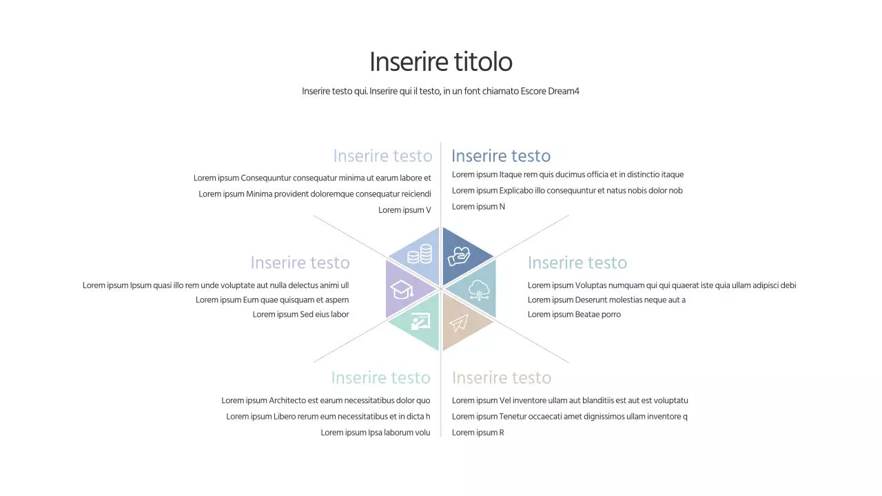 Un'agenda di semplice concezione in colori pastello