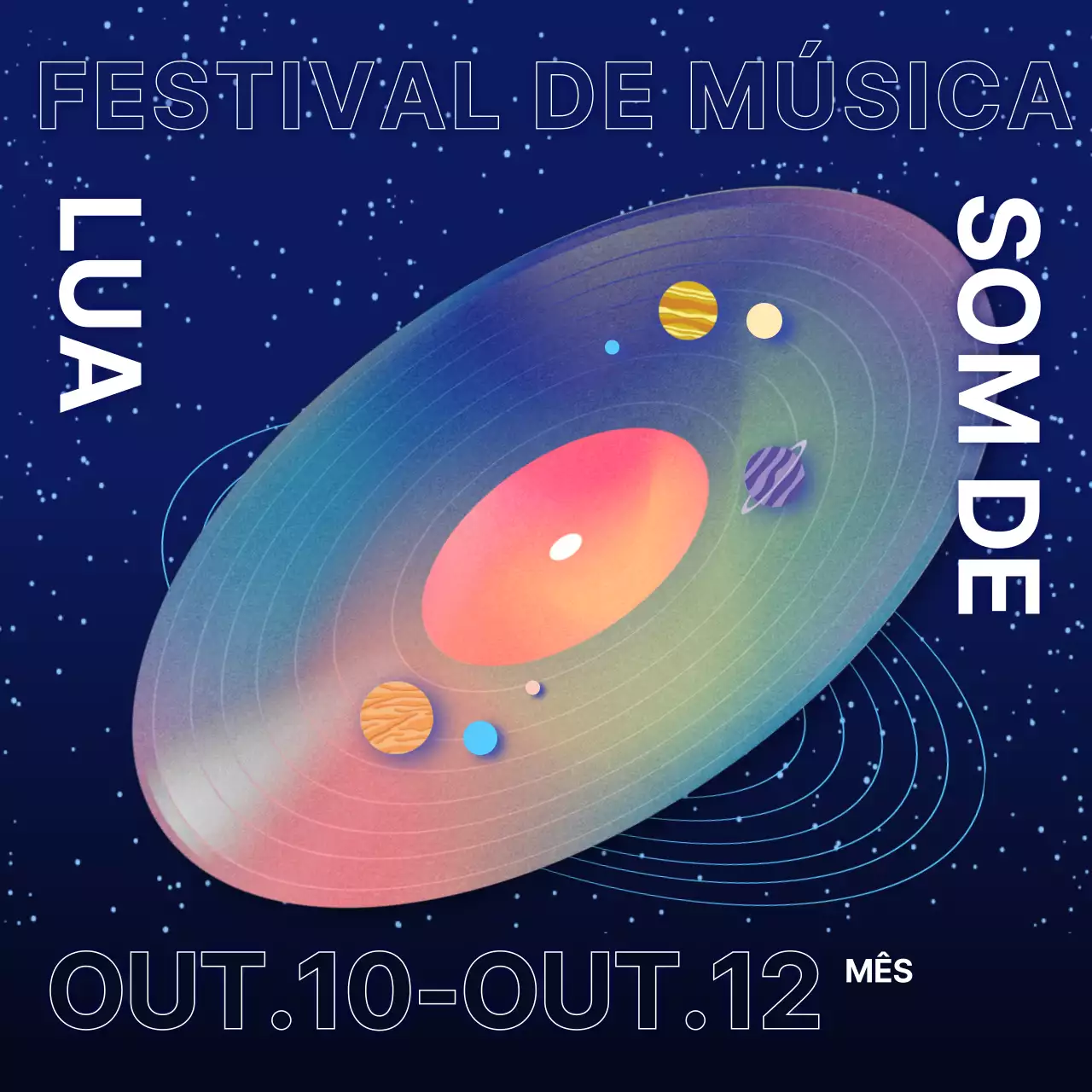 Capa de álbum azul-marinho