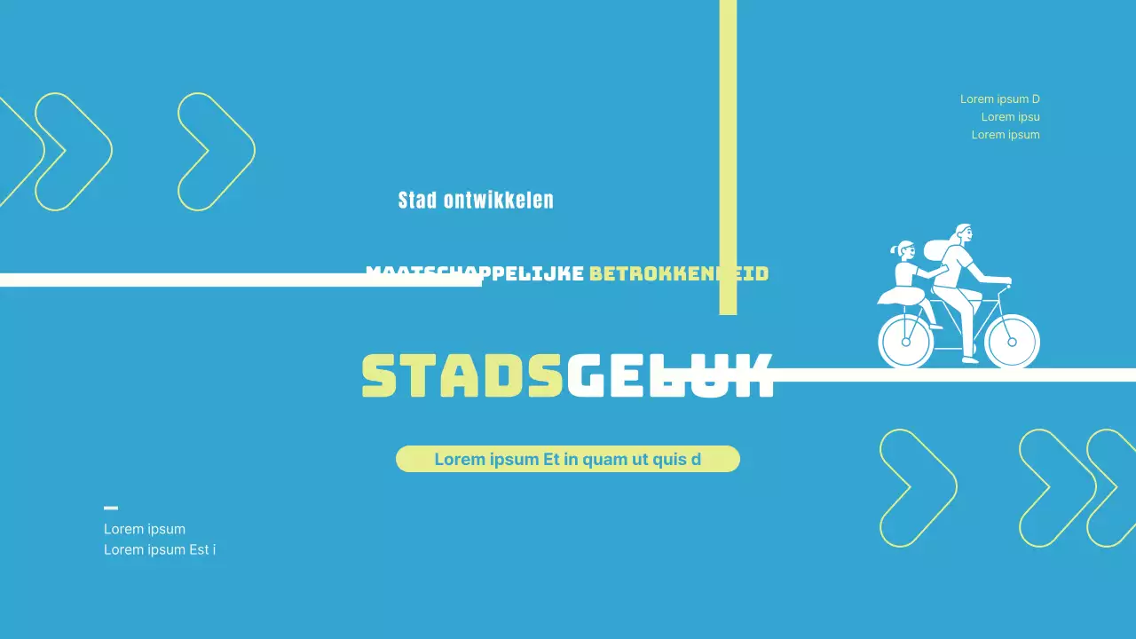 Een eenvoudig, lichtblauw en geel voorstel voor een participatieve gemeentelijke code