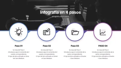 Una infografía limpia en azul