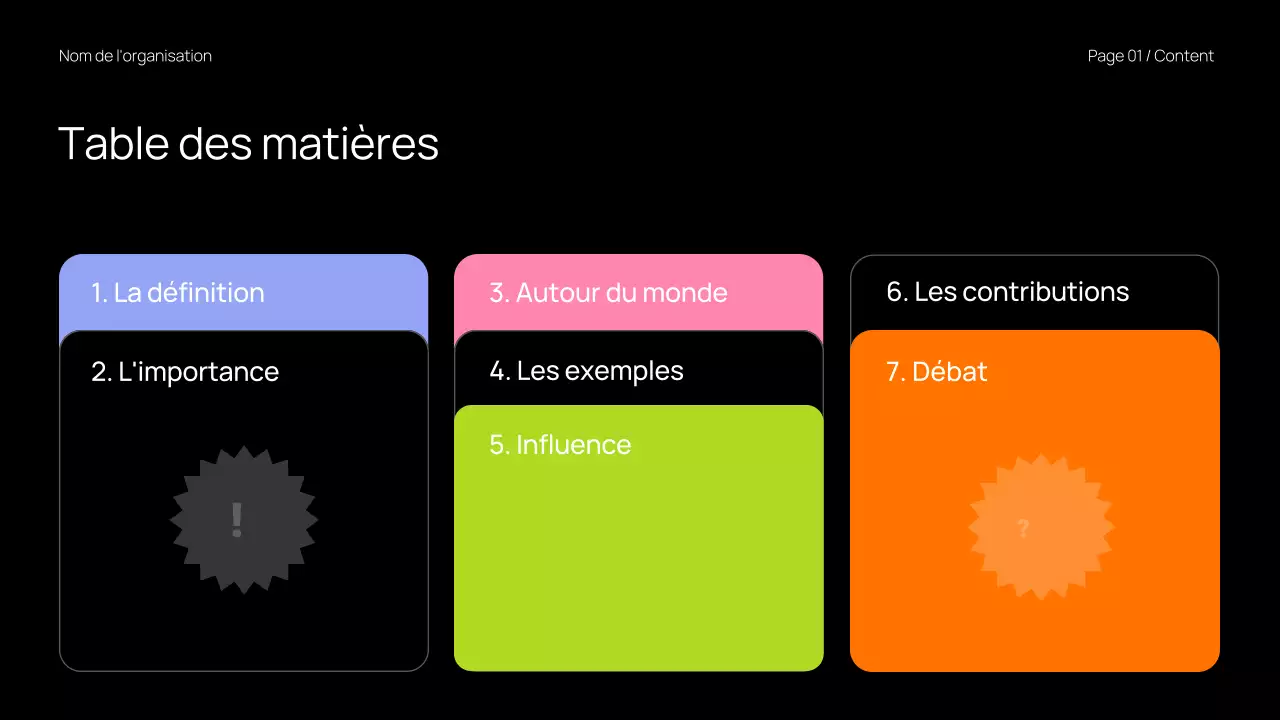 Présentation du matériel de classe tendance et audacieuse