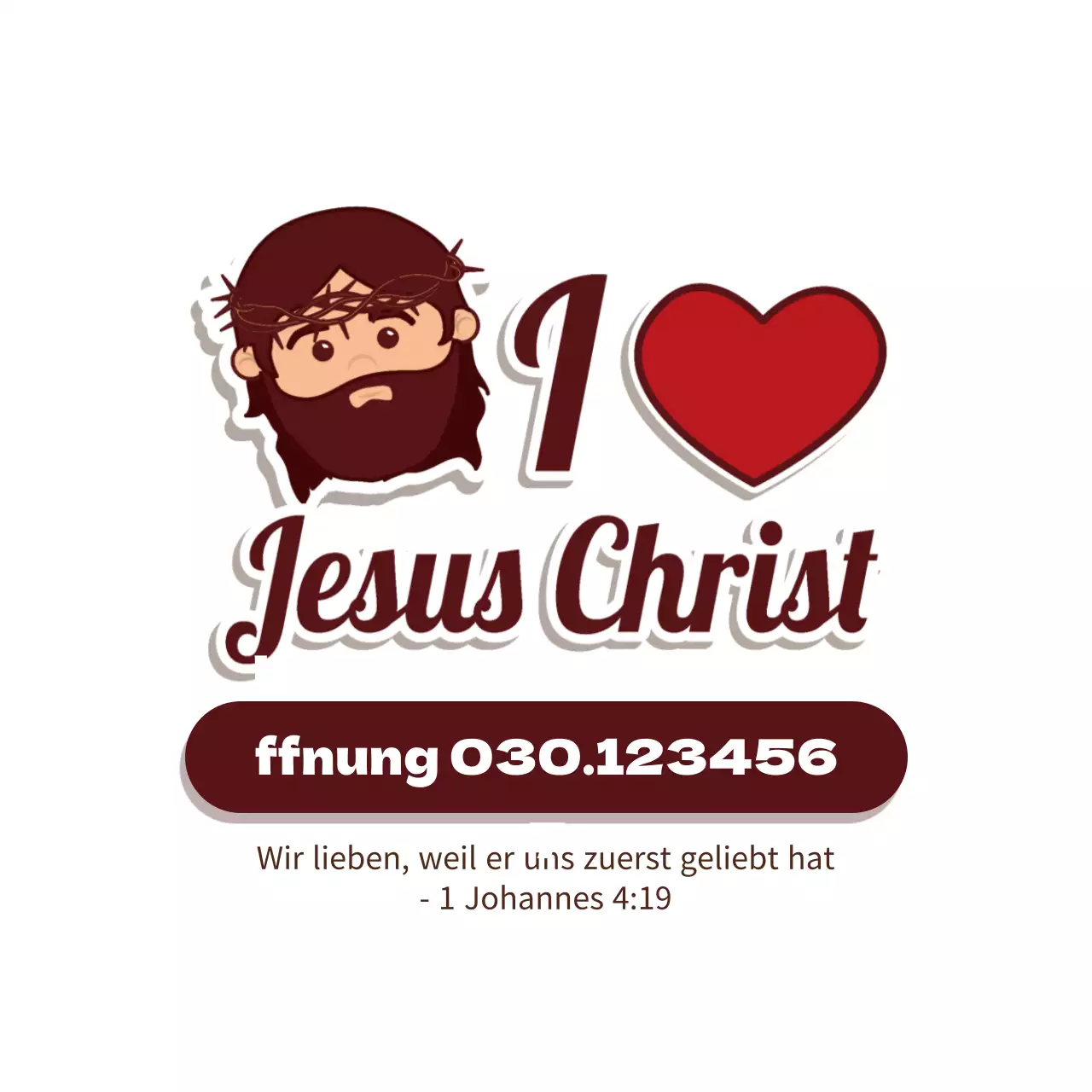 Brown Calligraphy Briefpapier Kirche