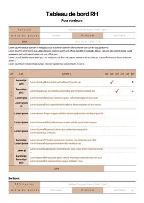 Un badge de mérite simple pour le recrutement dans le domaine de la vente, dans des tons noirs et beiges