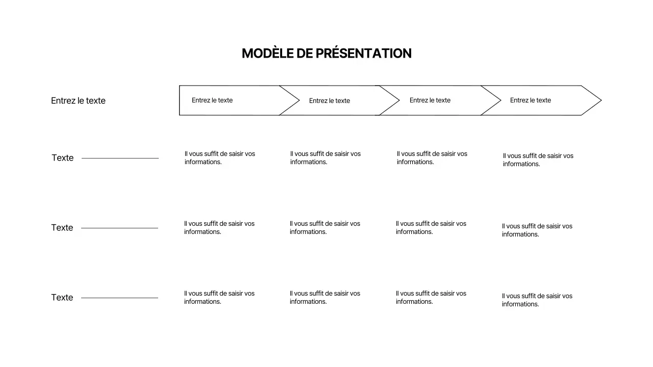 Formes noires simples