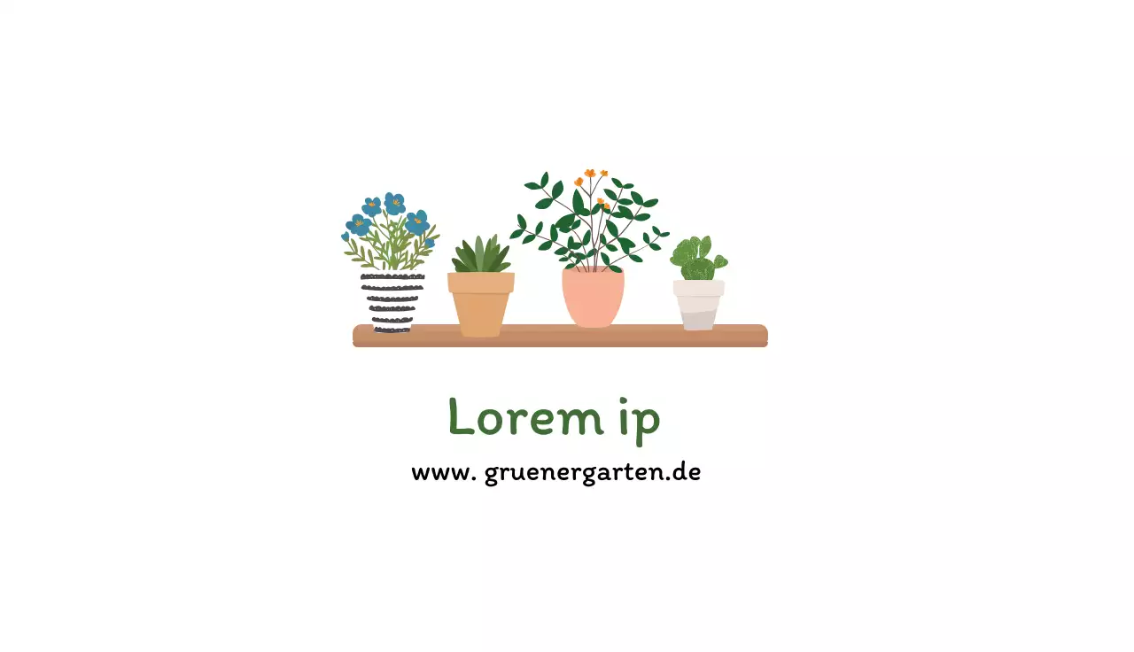 Weiße Illustration ordentlicher botanischer Garten