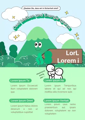 Grüne und braune Energie Umwelt sauberes Werbethema