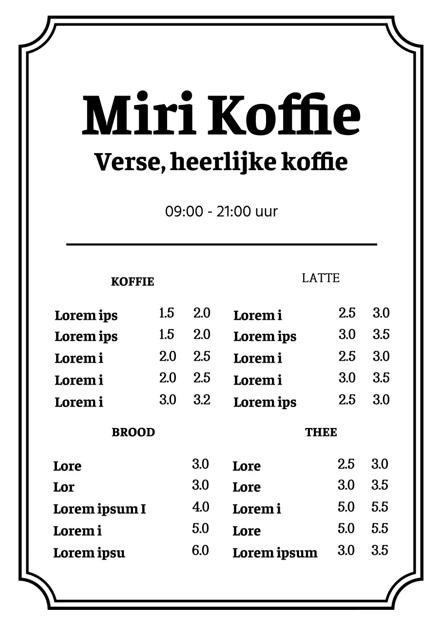 43157_Café Menubord