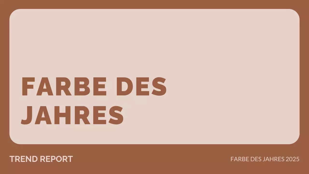 braun modern trend report Dokument