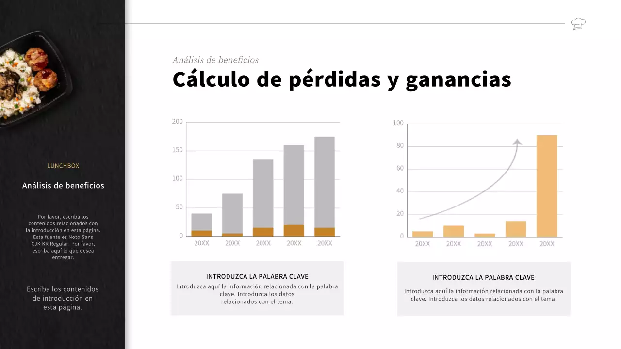 Plan de negocio para una empresa de fiambreras negras en inglés