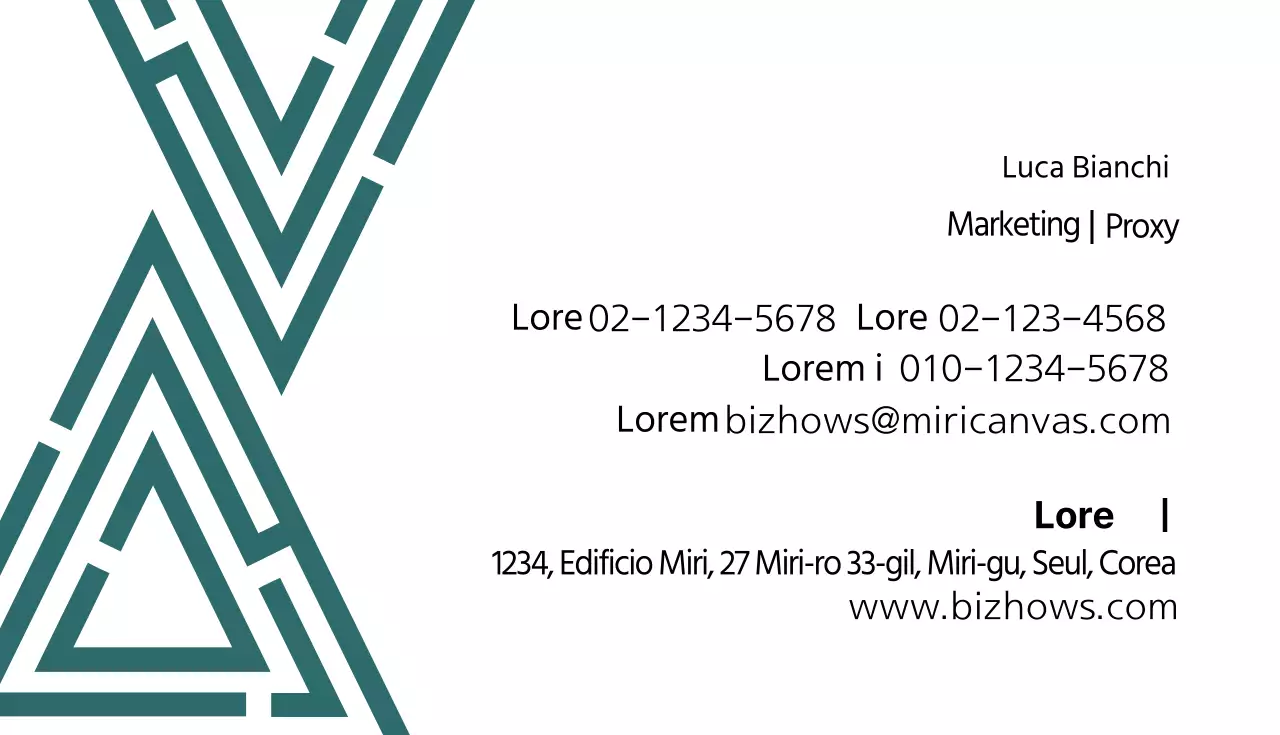 Biglietto da visita semplice